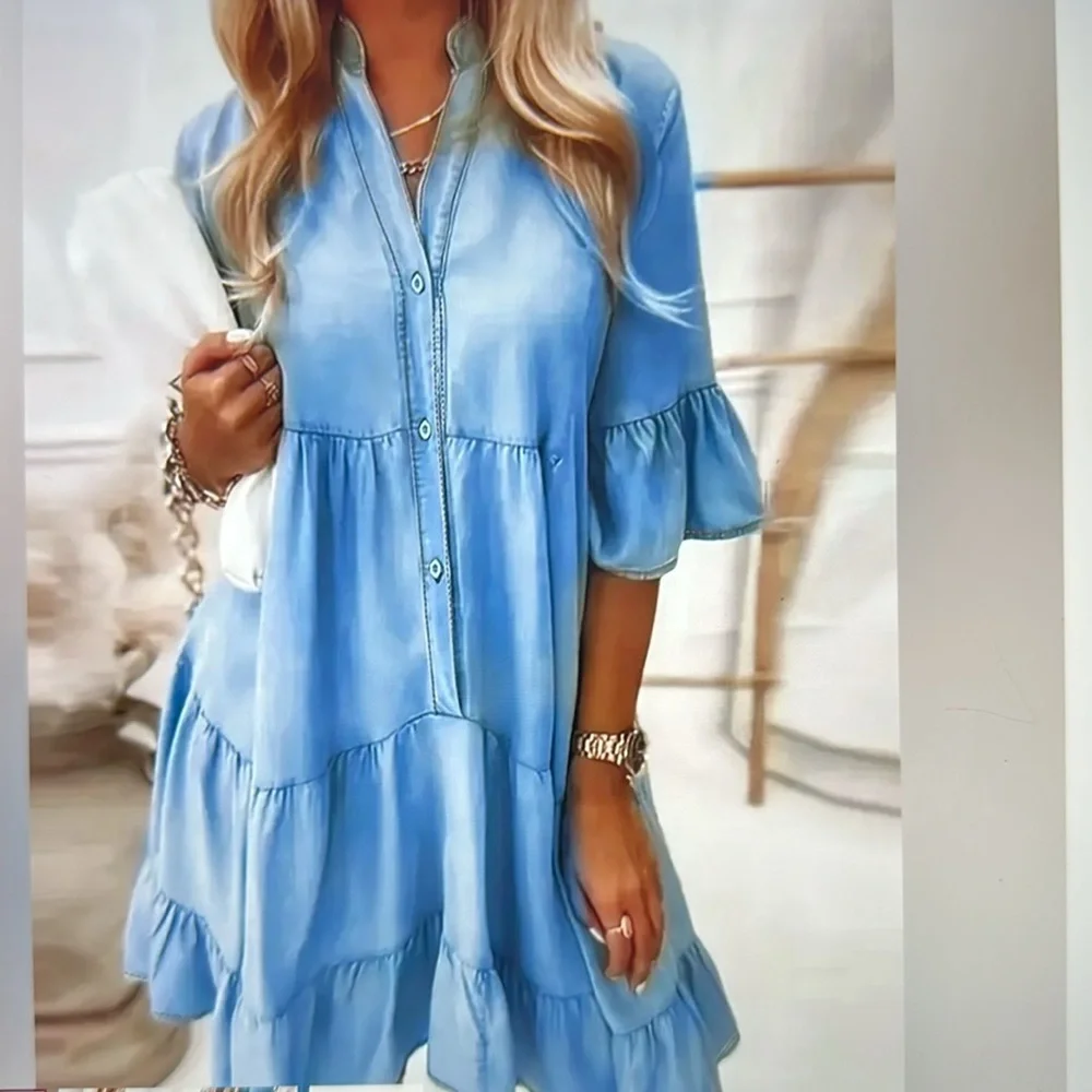 Only 1 remaining Mini tiered Sundress 🌸 - Picture 3 of 6